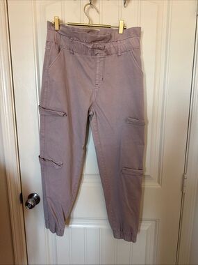 Women’s Cargo Jogger Pants in Mauve - Stylish Utility